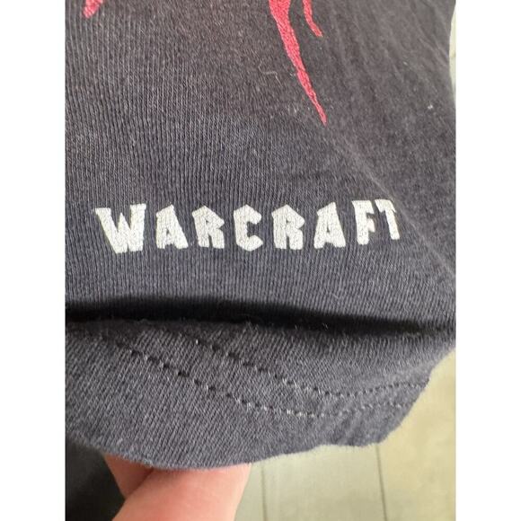 World Of Warcraft Horde Logo Mens Shirt Black Red Size Small T-shirt Blizzard - Picture 3 of 8